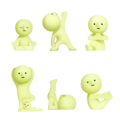 Smiski leuchtende Figure| Glow in the dark | Yoga Series  | Blind Box- (12)-(1)