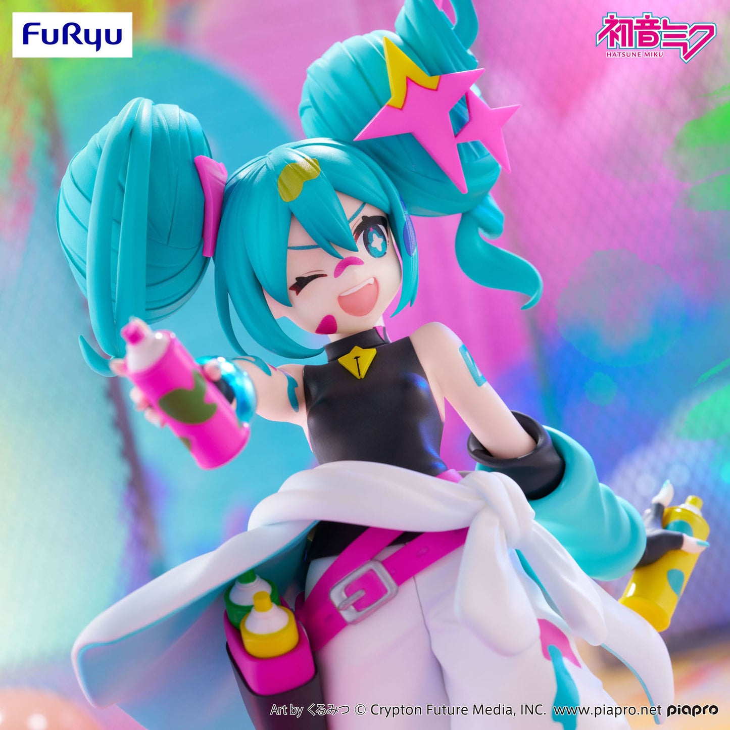 Furyu Hatsune Miku Trio-Try-iT PVC Statue Miku Paint Girl 19 cm