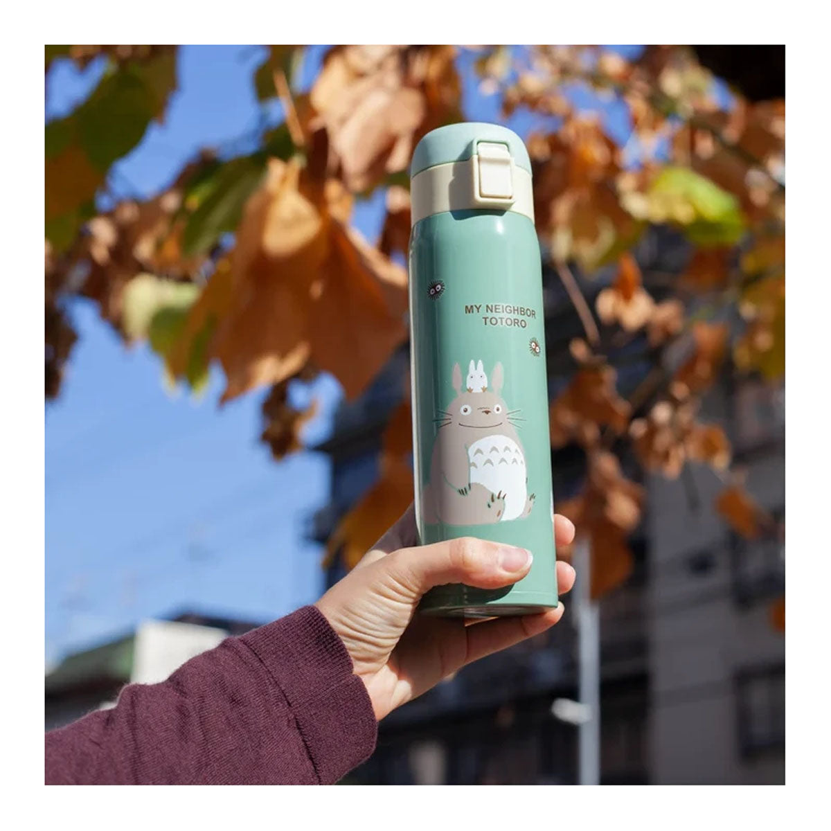 My Neighbor Totoro - Thermosflasche - 480ml - Matt-Hellgrün - Skater