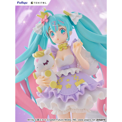 Vocaloid - Hatsune Miku - Yumekawa Princess (Lavender Ver.) - Tenitol Statue - 21cm - FuRyu