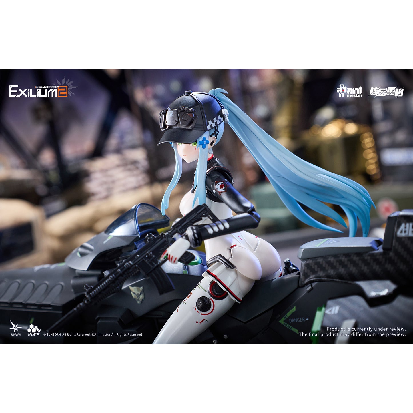 Girls' Frontline 2: Exilium - Klukai: Speed Star Ver. - 1/12 Actionfigur & Motorrad Set - Animester