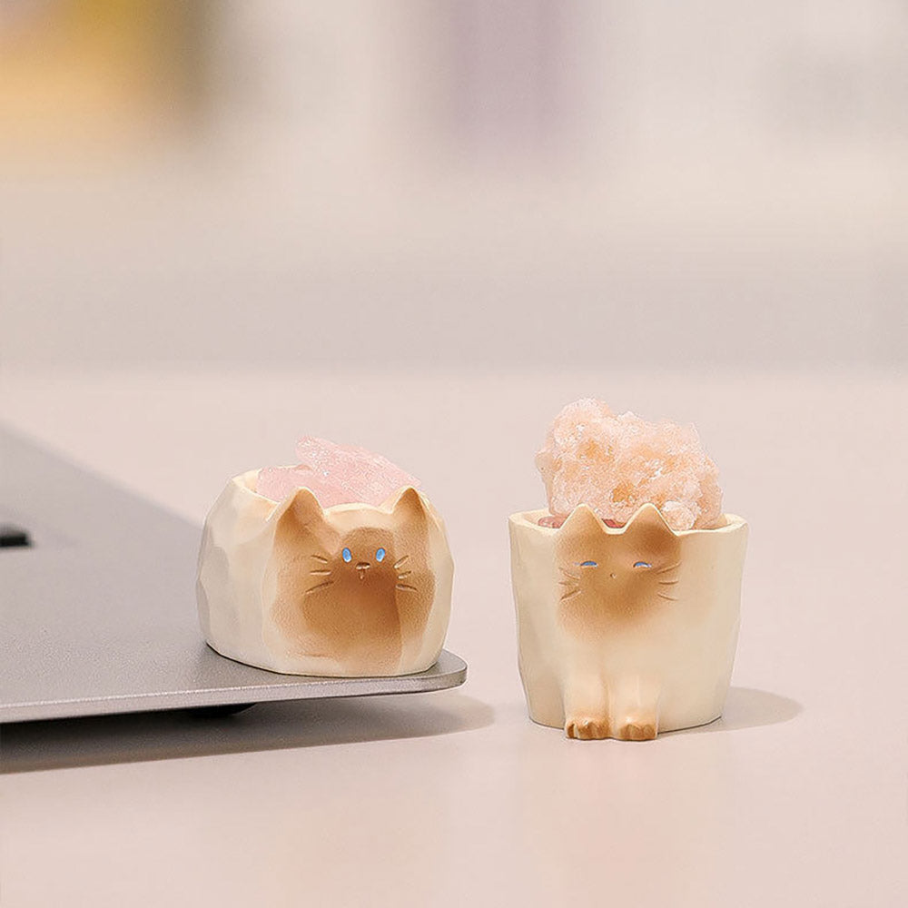 Maomao PAL: Crystal Cat Series - Edelstein-Diffusor Set (6 Blindboxen) - 6er Set - 6 cm - Thing Woo