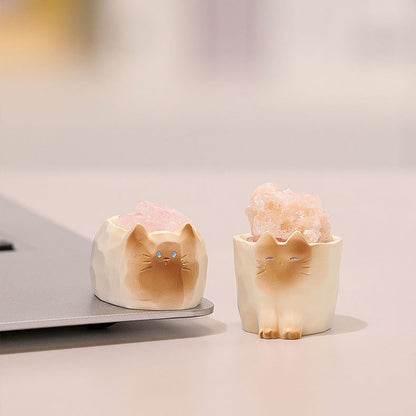 Maomao PAL: Crystal Cat Series - Edelstein-Diffusor Set (6 Blindboxen) - 6er Set - 6 cm - Thing Woo