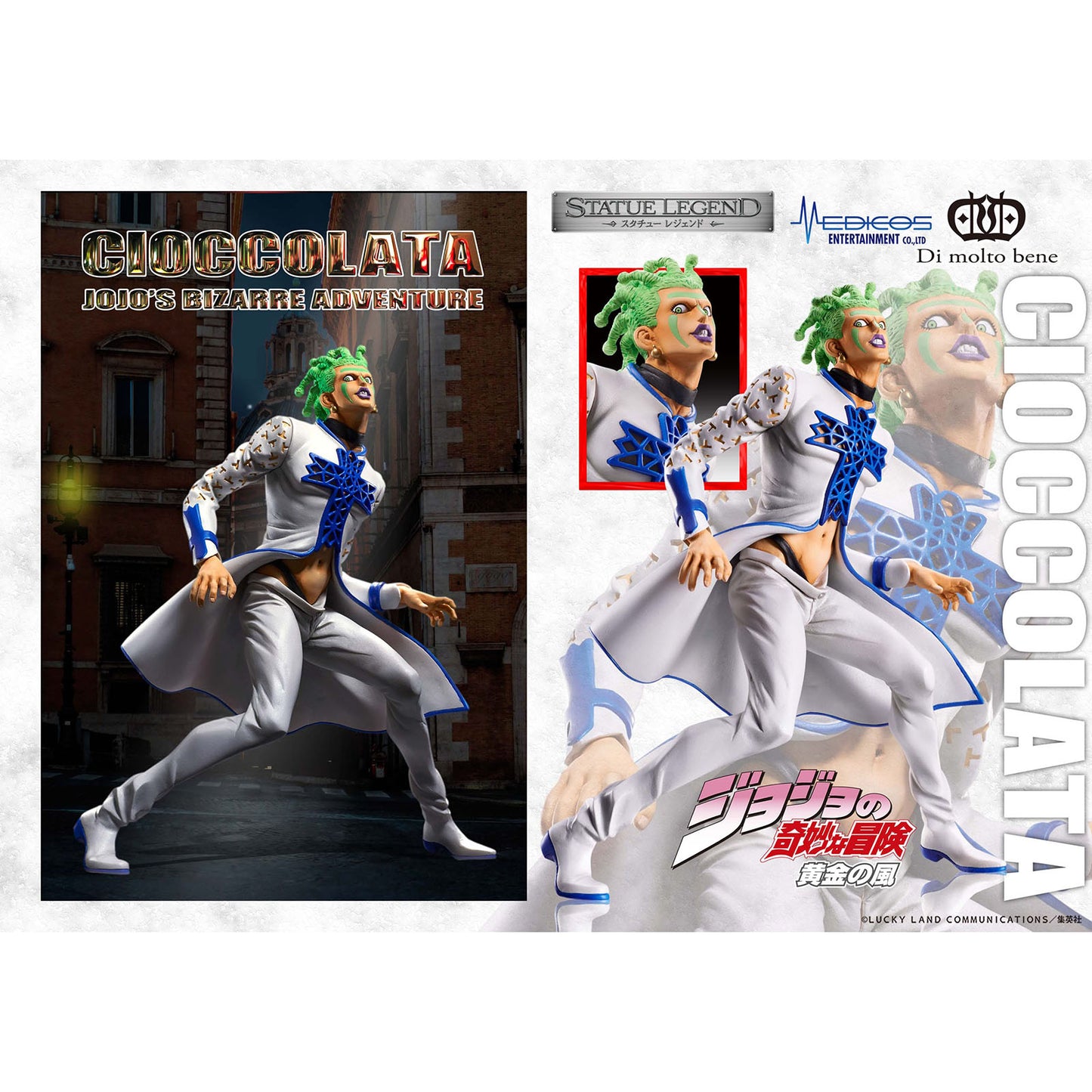 JoJo's Bizarre Adventure Part 5: Golden Wind - Cioccolata - Statue Legend - 17 cm - Medicos Entertainment