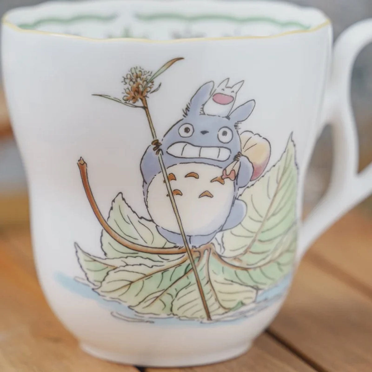 Mein Nachbar Totoro - Totoro Autumn Leaf - Porzellanbecher - 9,2 cm - Noritake