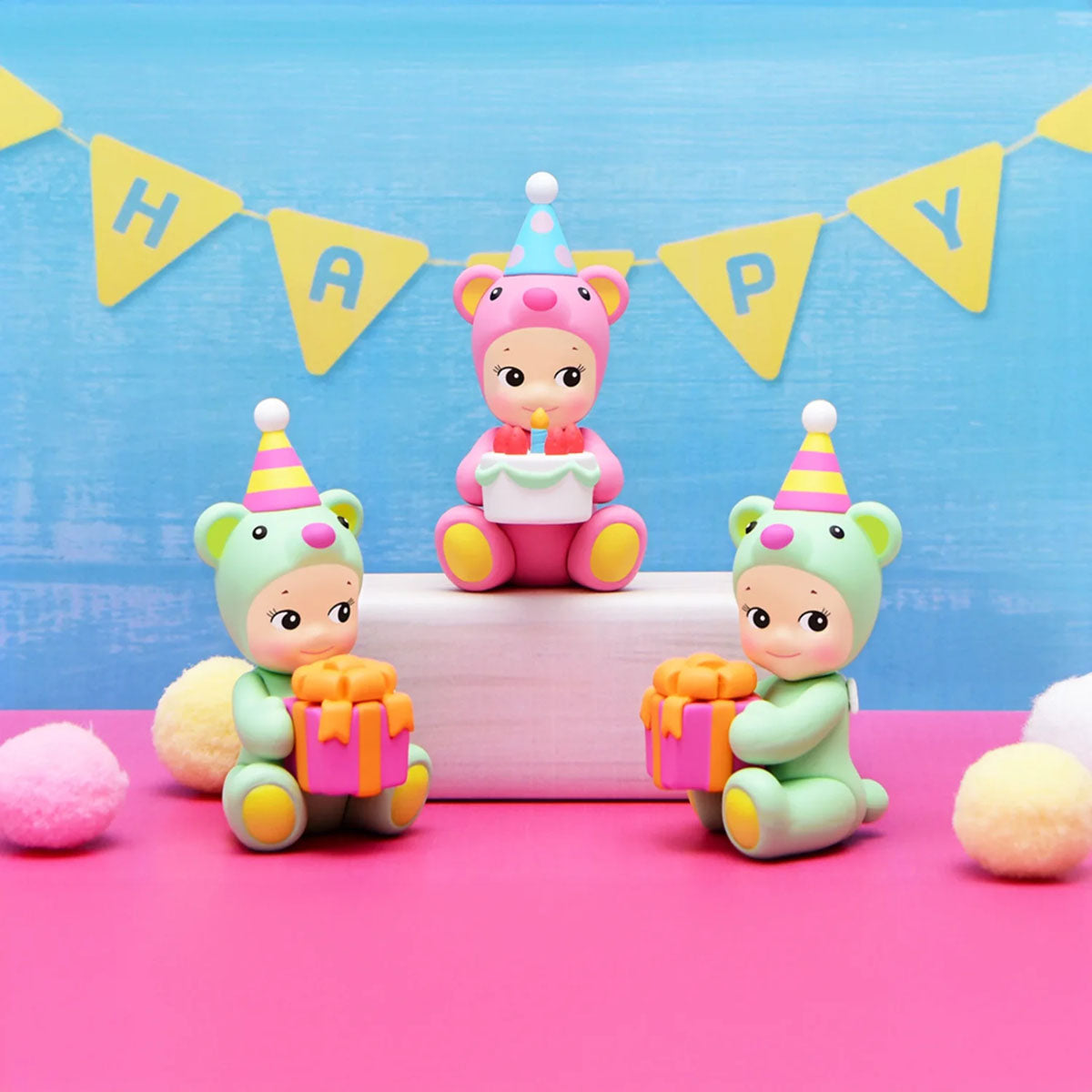 Sonny Angel - Birthday Gift Bear Series - Mini-Figur Blind Box - Einzelbox - Dreams