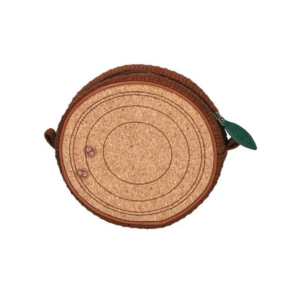 Mein Nachbar Totoro - Sagara Round Pouch Log Runde Plüschtasche - 15 x 15 x 6 cm – Marushin