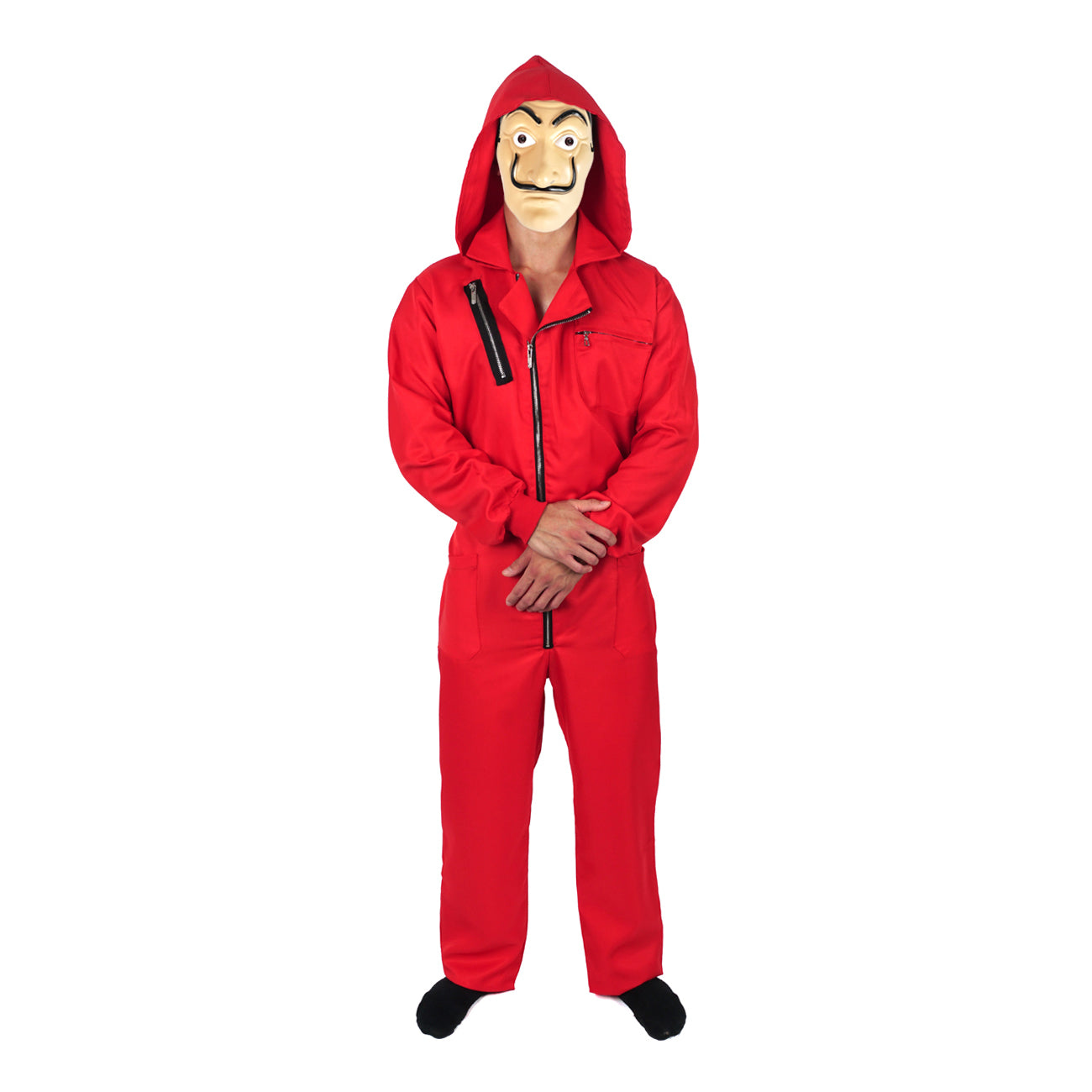 Gauner Kostüm für Haus des Geldes Fans I Overall mit Dali Maske I Größen: S - XXL
