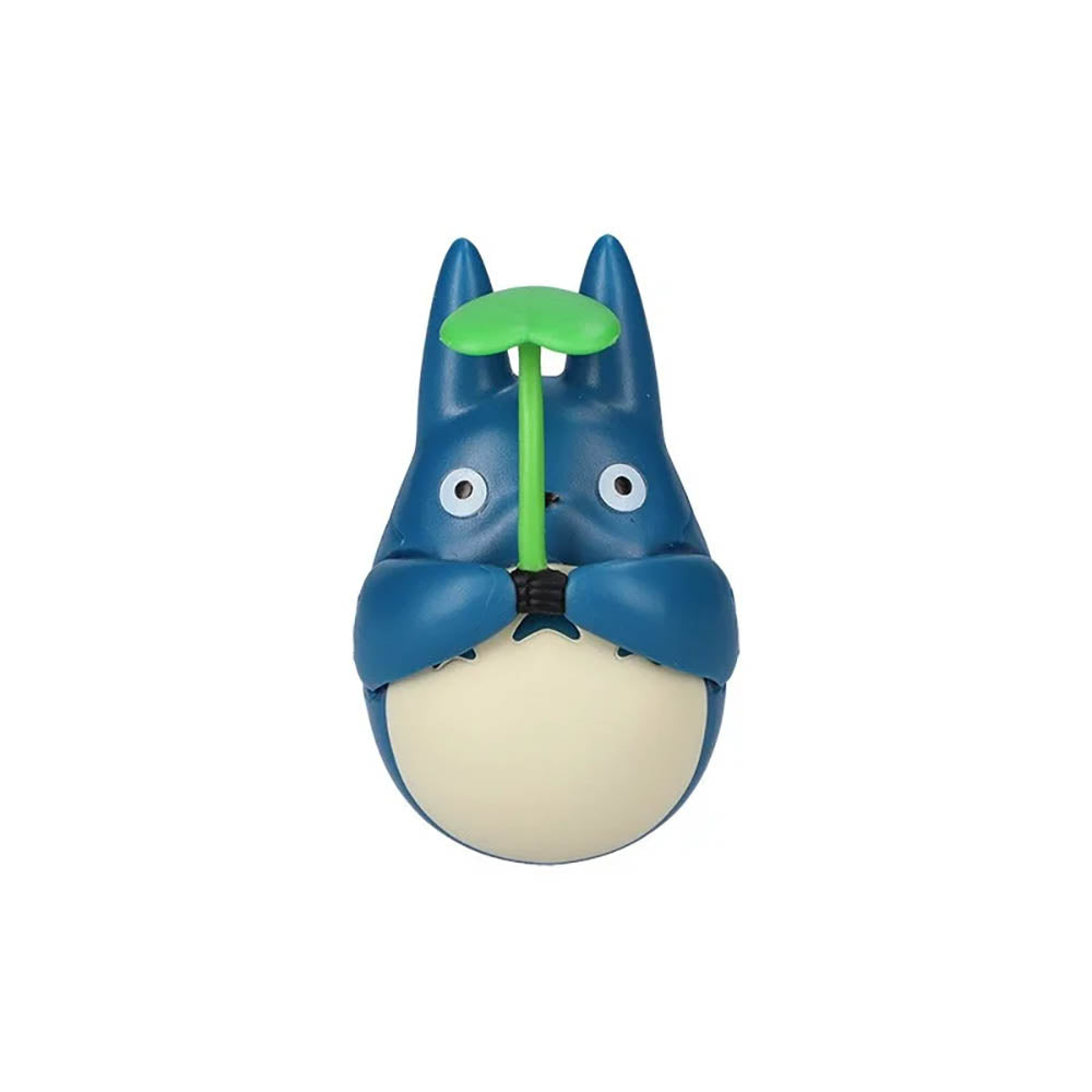 Mein Nachbar Totoro - Mittlerer Totoro mit Blatt - Okiagari Koboshi Wackelfigur - 6cm - Ensky