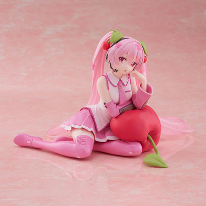 Hatsune Miku - Sakura Miku Cherry Pillow Ver. - Desktop Cute PVC Figure - 13 cm - Taito