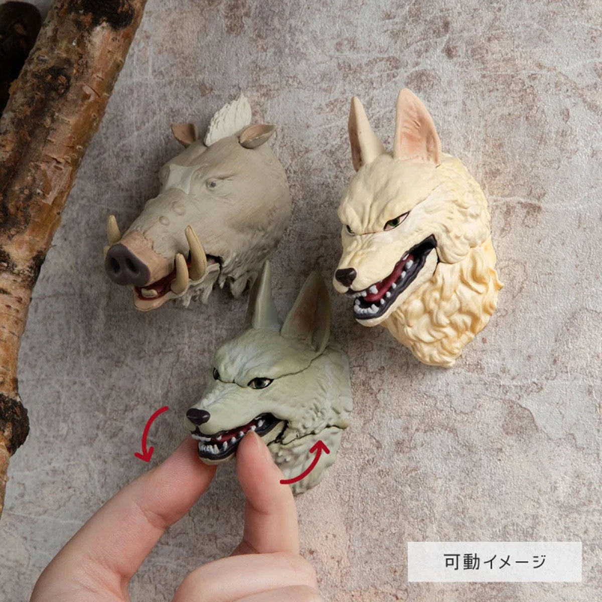 Prinzessin Mononoke - 3D Character Magnet - Blind Box Wanddekoration - Einzelbox - Benelic