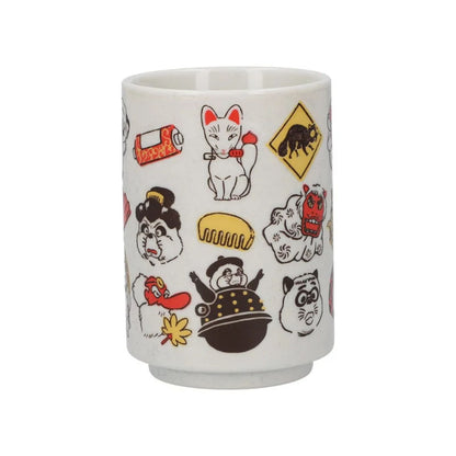 Pom Poko - Japanische Keramik Tee-Tasse (Yunomi) - 10,5cm - Benelic