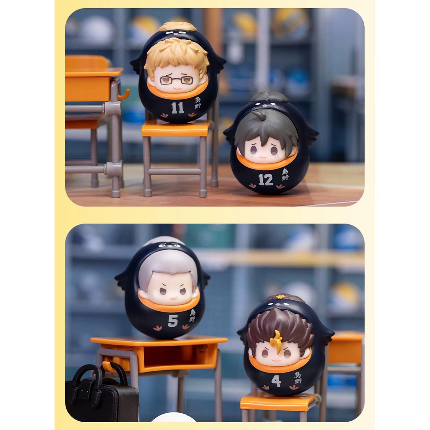 Haikyu!!: The Dumpster Battle - Karasuno & Nekoma Stehaufmännchen - Blind Box - Einzelbox - GUGUGUGU
