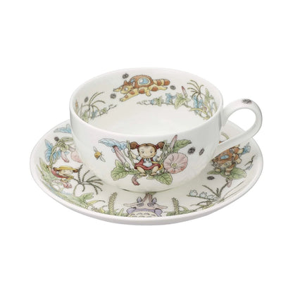 My Neighbor Totoro: Mei & Totoro Bindweed - Porzellan Tasse & Untertasse Set - 400ml - Noritake