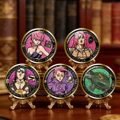 JoJo's Bizarre Adventure: Golden Wind - Vergoldetes Weißblech-Badge (JOHZ-M101)  Blindbag - Einzelbag - 5,8cm - EAKI