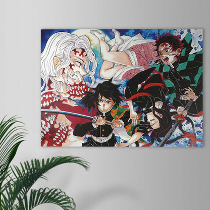 Demon Slayer - Kimetsu no Yaiba Wandbild - Poster Hartschaumplatte - 30x42cm - Anime Mura
