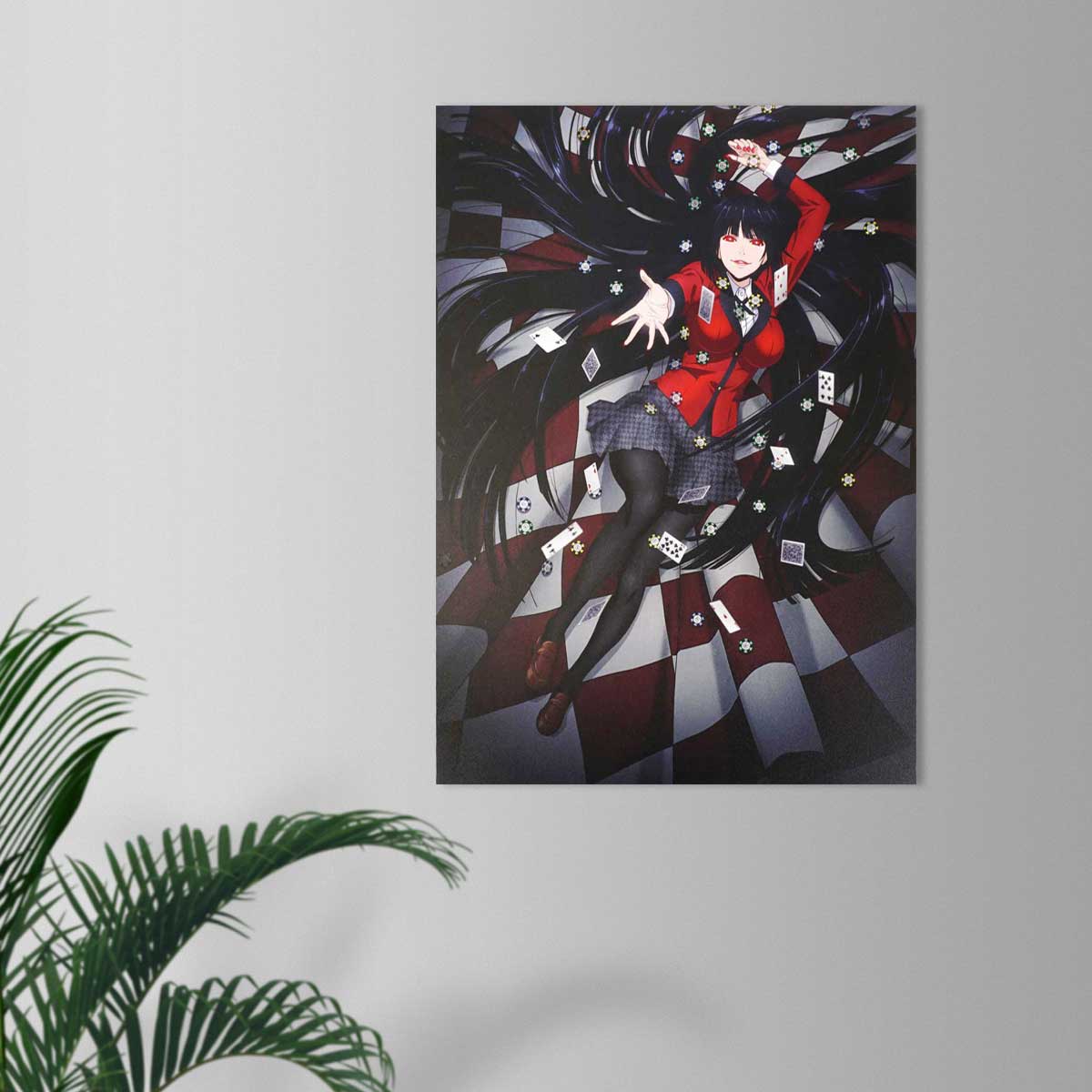Kakegurui - Yumeko Jabami Wandbild - Poster Hartschaumplatte - 30x42cm - Anime Mura