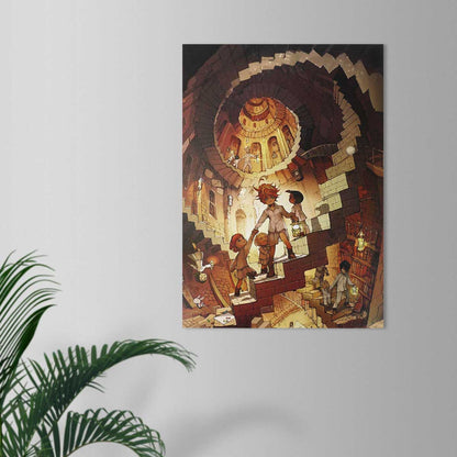 The Promised Neverland - Wandbild - Poster Hartschaumplatte - 30x42cm - Anime Mura