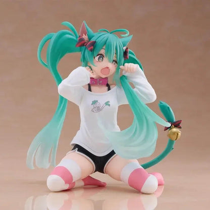 Hatsune Miku - Miku Cat Ear T-Shirt - Figur Desktop Cute - 13 cm - Taito