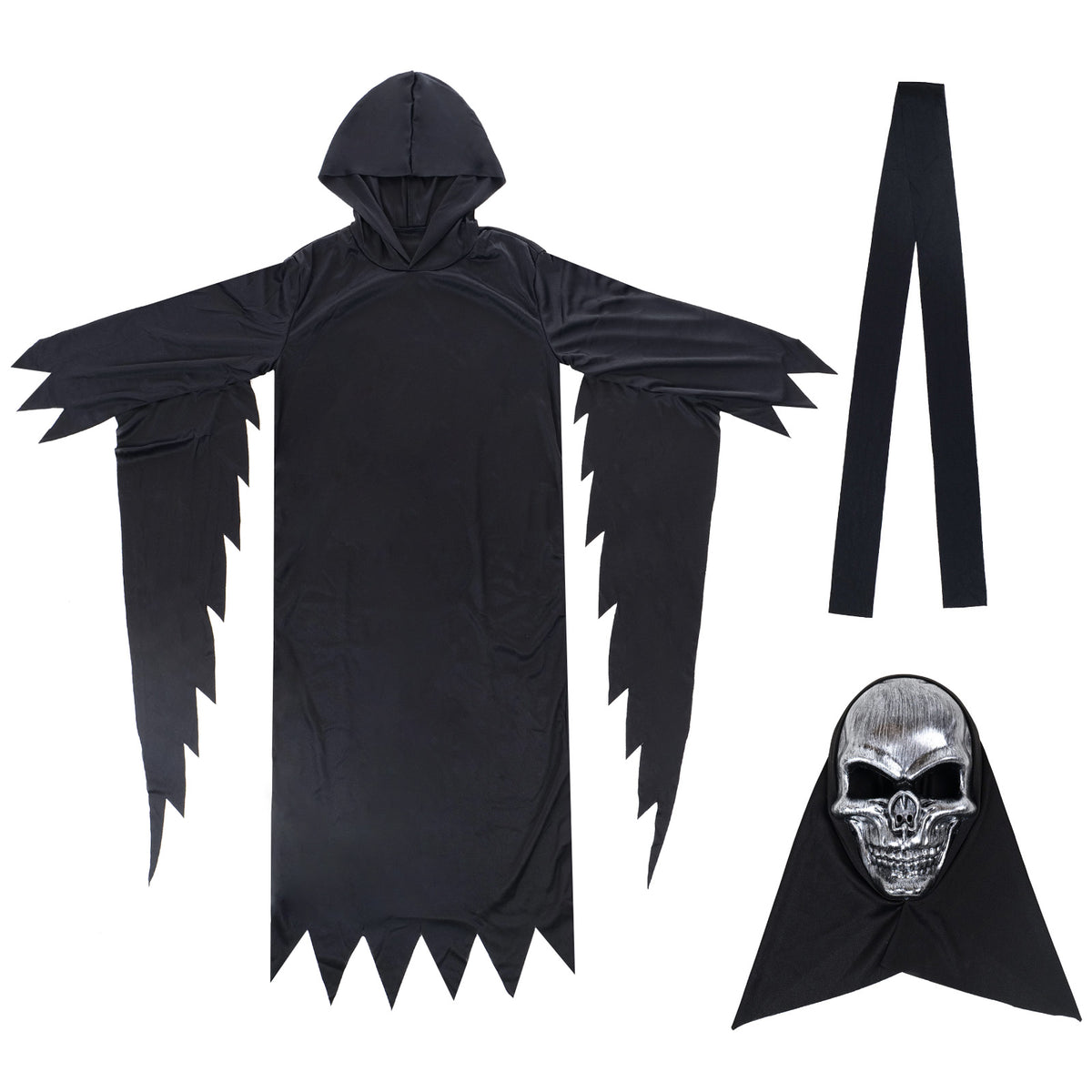 Grim Reaper - Costume with Skull Mask - Adults & Kids - CoolChange