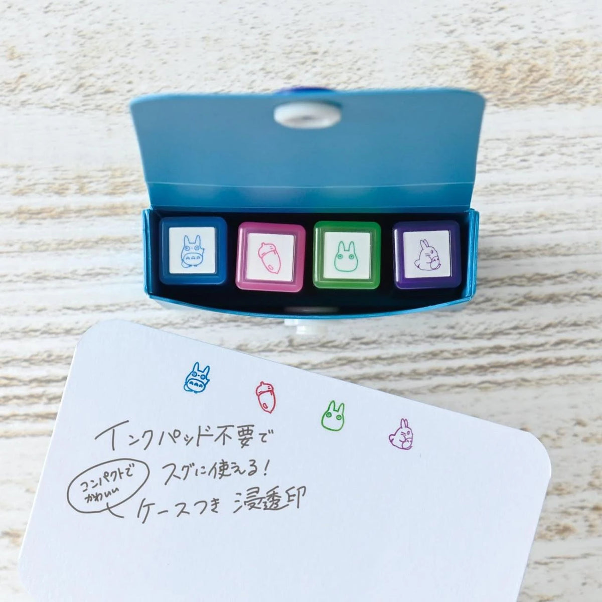 Mein Nachbar Totoro - Totoro und Eichel - Mini-Stempel-Set 4-teilig - Beverly