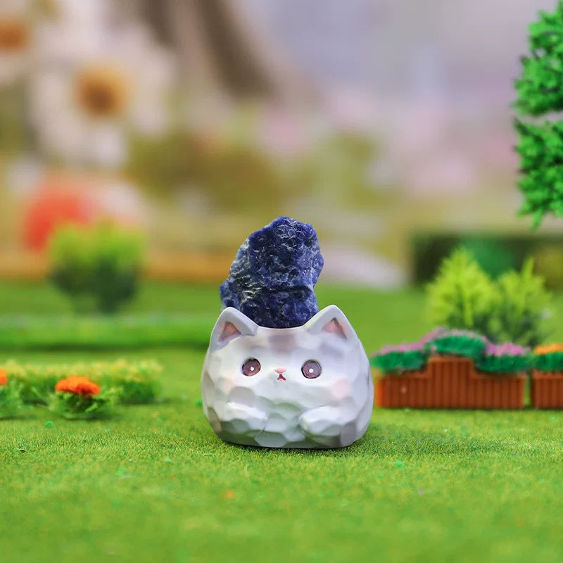 Meow Meow Little Beanie - Katzen mit Kristall - Figur Blindbox - Einzelbox - Xinzhiji