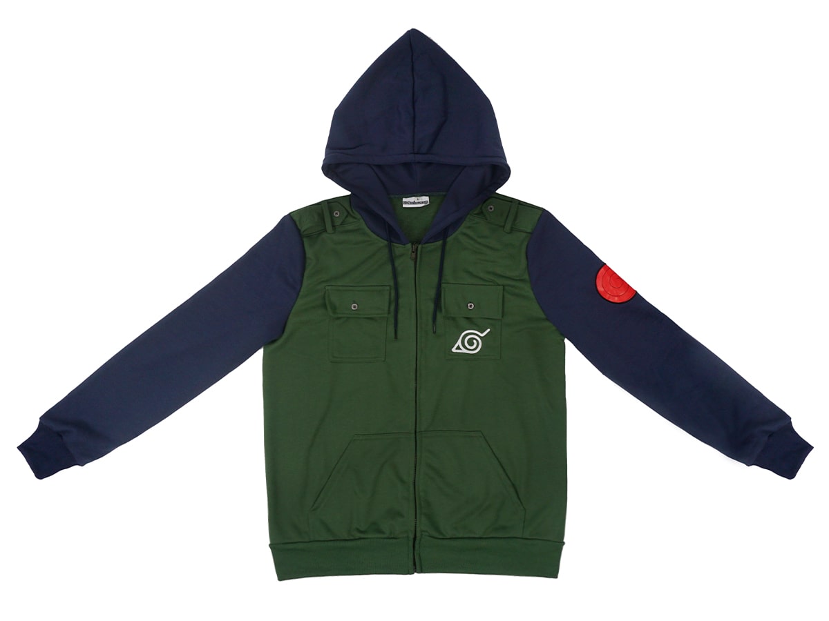 Zip Hoodie von Kakashi Hatake, Pullover im Shinobi-Uniform Design, Größen: S - L