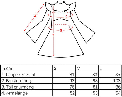 Maid Uniform von Ram & Rem, Dienstmädchen Cosplay Kostüm für Re: Zero Fans, Größen: S - L