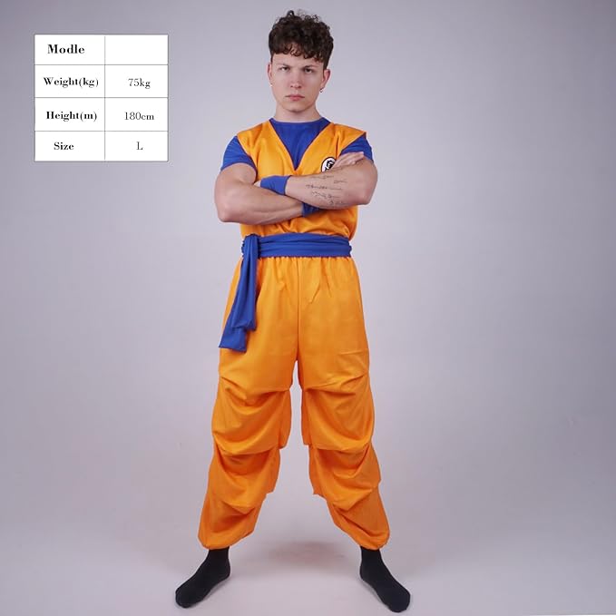 Son Goku Kostüm beim Herr der Schildkröten, Größen: S - XL