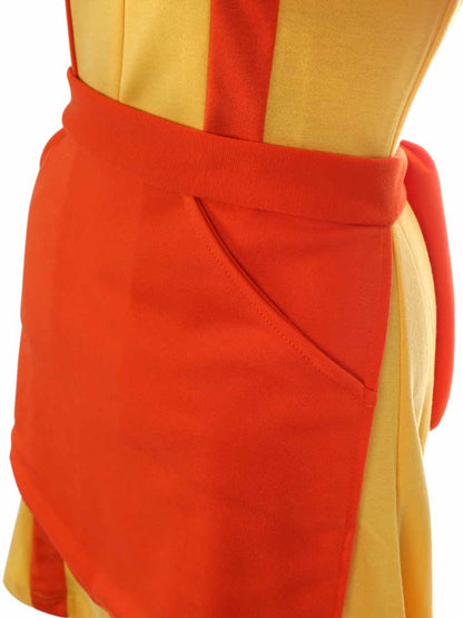 Caroline & Max Kostüm für 2 Broke Girls Fans, Diner Uniform mit Schürze, Größen: S - XL