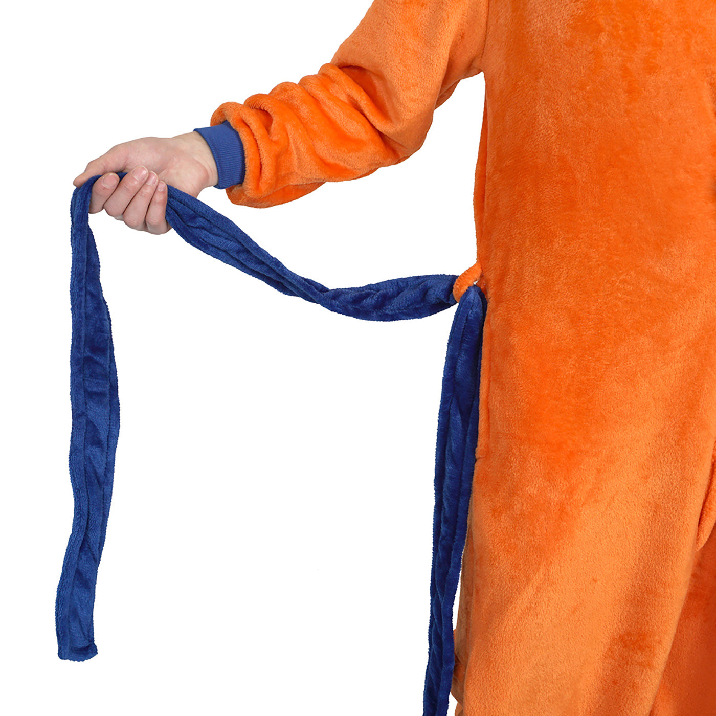 Son Goku Kigurumi, Orangener Pyjama mit "Go" Schriftzeichen, Größen: M - L