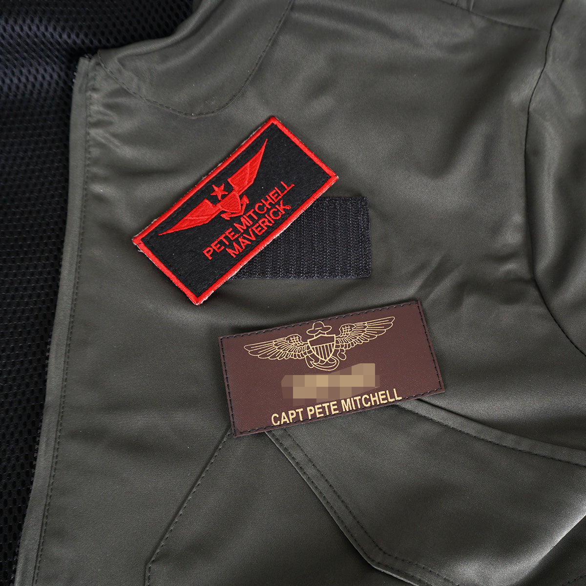 Bomberjacke von Maverick, Pete Mitchell Militär Jacke, Größen: S - XL