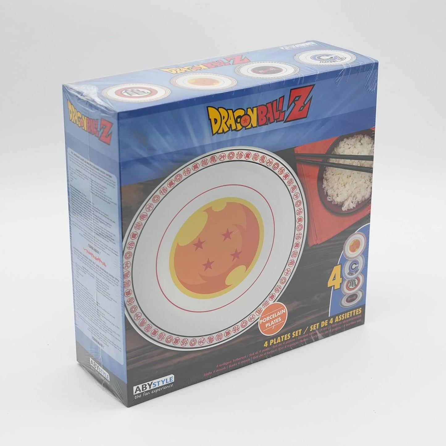 ABYstyle Dragon?Ball?Z Teller-Set (4er), Dragon?Ball?Z Teller-Set, 21 cm