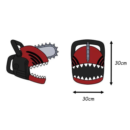 Kuschlige Kettensägen Mütze für Chainsaw Man Fans, Kettensägenteufel Animemütze, Denji Cosplay