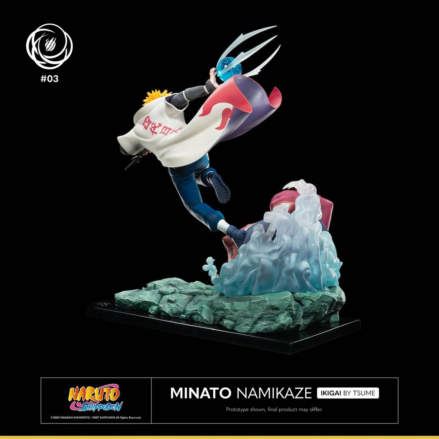 TSUME Minato Namikaze mit Rasengan – Limitierte Edition, Naruto Shippuden Sammelfigur, 41 cm