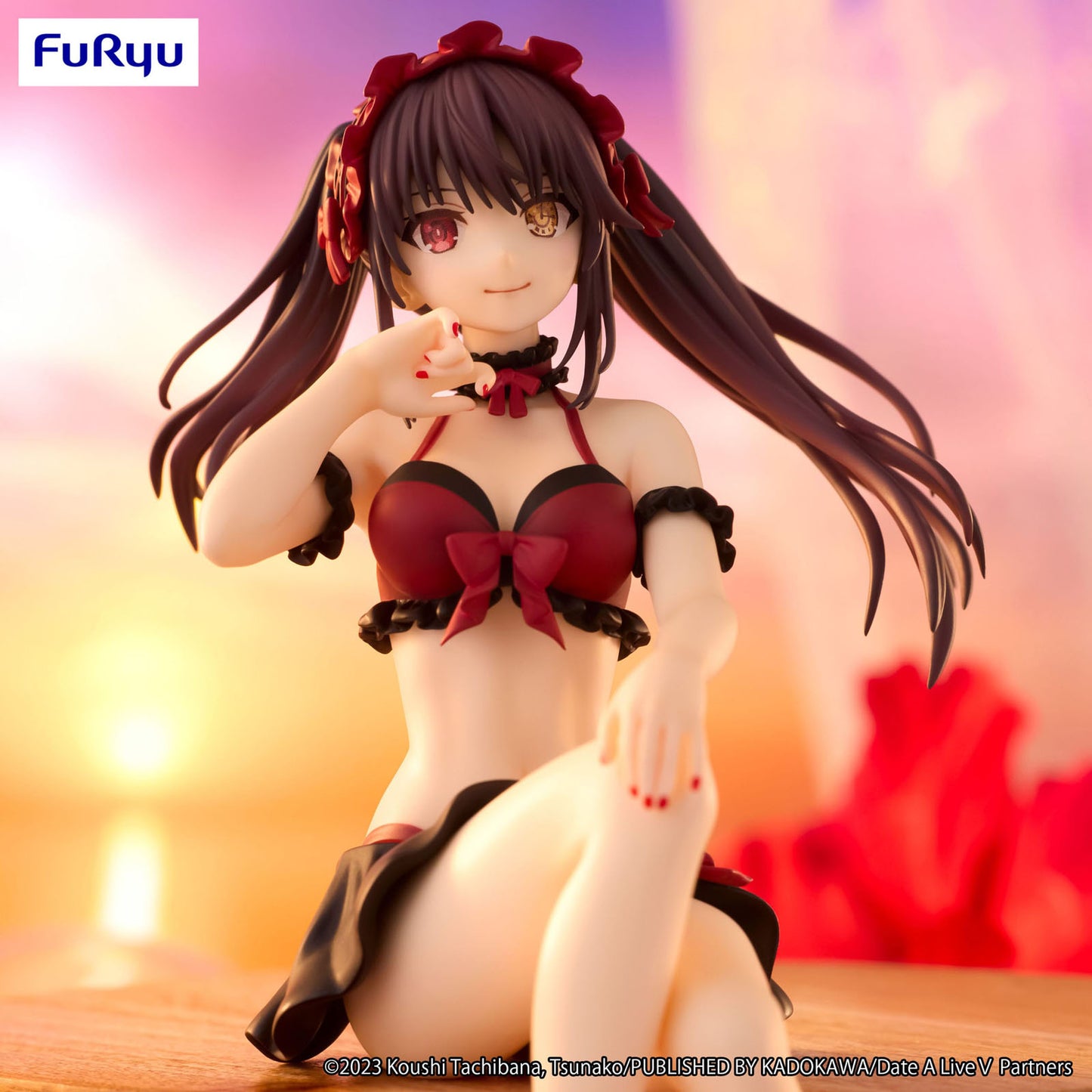 Date A Live V BiCute Bunnies PVC Statue Kurumi Tokisaki Black Color Ver. 29 cm