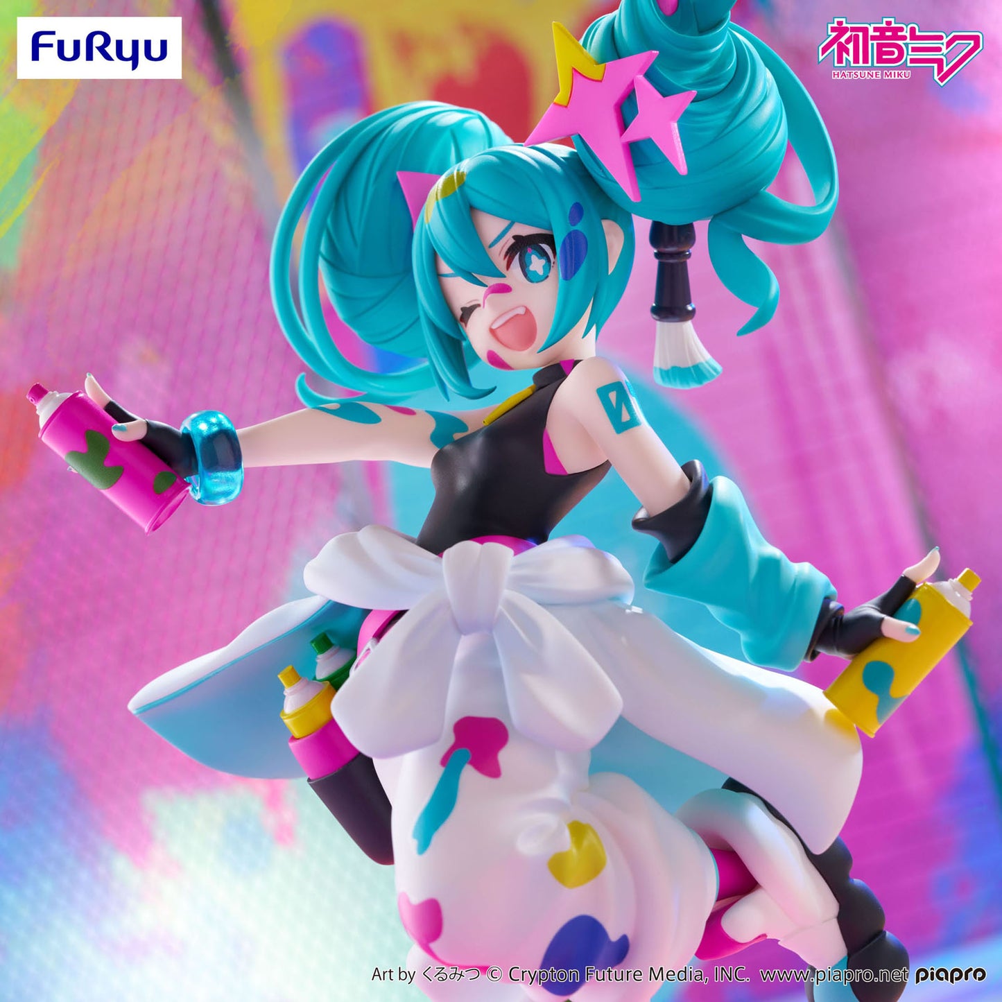 Furyu Hatsune Miku Trio-Try-iT PVC Statue Miku Paint Girl 19 cm