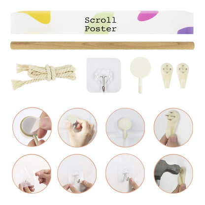 Jujutsu Kaisen - Jujutsu Sorcerers & Curses - Rollbild aus Stoff - 130x33cm