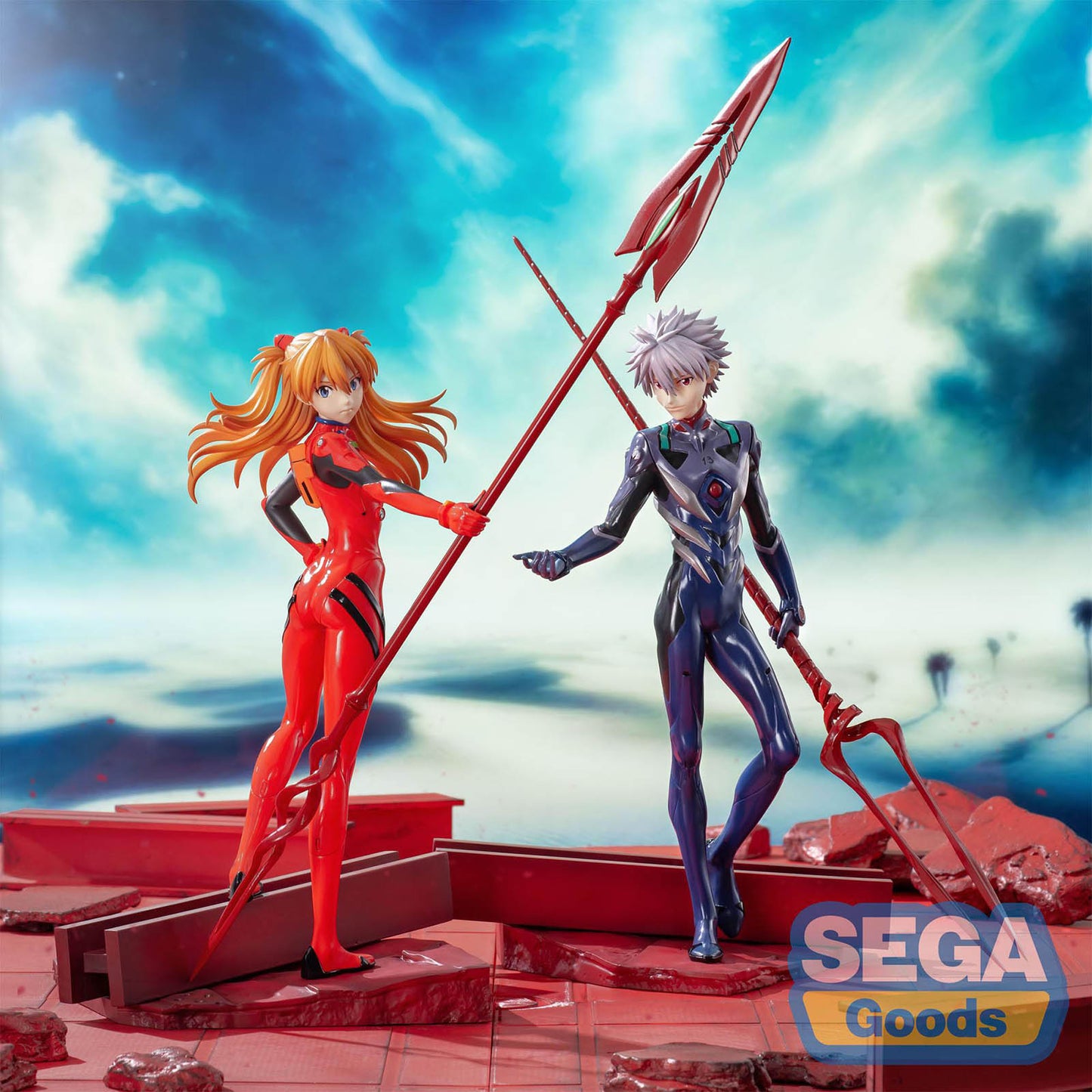 Neon Genesis Evangelion - Asuka Langley - Luminasta Figur (mit Cassius-Speer) - 20cm - SEGA