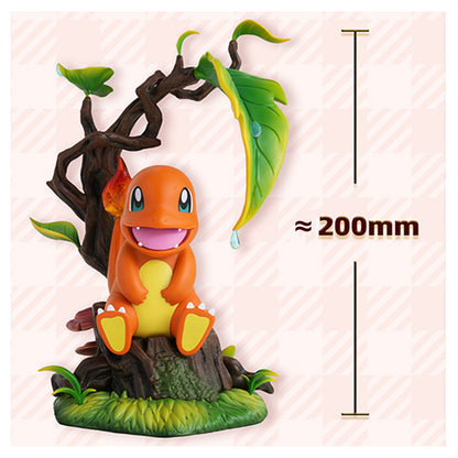 Pokémon - Glumanda (mit Riesenblatt) - Sammelfigur - 20 cm - MORSTORM