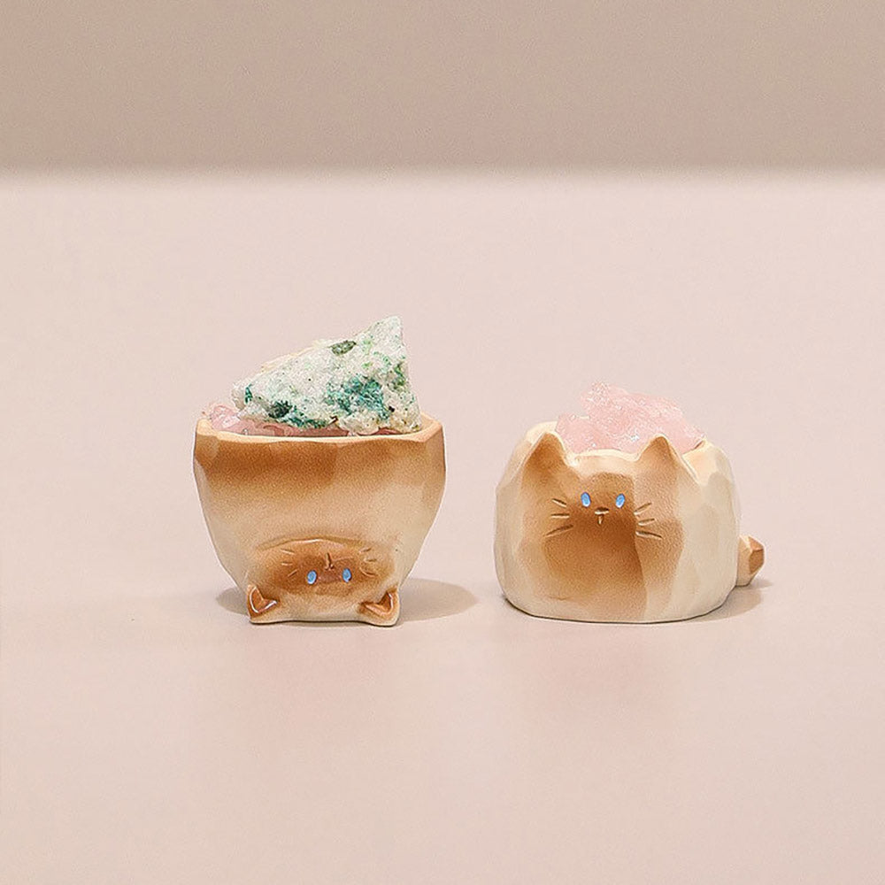 Maomao PAL: Crystal Cat Series - Edelstein-Diffusor Set (6 Blindboxen) - 6er Set - 6 cm - Thing Woo