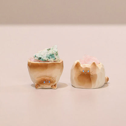 Maomao PAL: Crystal Cat Series - Edelstein-Diffusor Set (6 Blindboxen) - 6er Set - 6 cm - Thing Woo