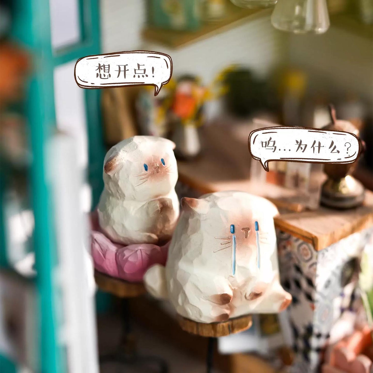 Maomao PAL - Emotion Series - Flocked Blind Box - Mini-Figur - Einzelbox - Thing Woo