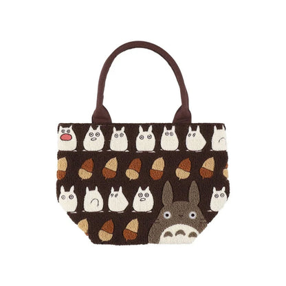 Mein Nachbar Totoro - Bestickte Handtasche (Acorn Brown) - 37 cm - Benelic