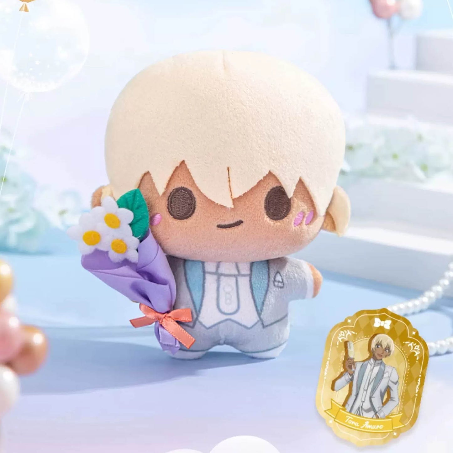Detektiv Conan - 30. Jubiläum: Romantische Blumen-Kollektion - Plüsch-Anhänger & Schlüsselkette Blind Box - Einzelbox - 12cm - LDCX