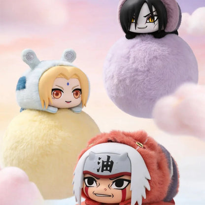 Naruto Shippuden - Cute Beast Lying Party - Plüsch Anhänger Blind Box mit Magnet - Einzelbox - 9 cm - EAKI