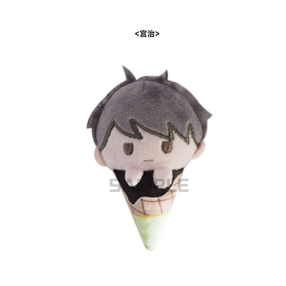 Haikyu!! - "Ice-cream cone vol.2" Chibi Plüsch-Anhänger - Blind Box - Einzelbox - Tapioca