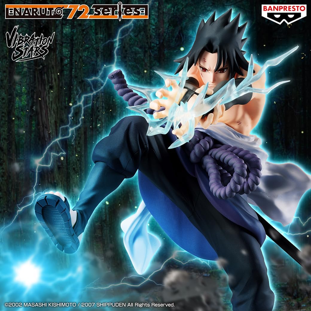 Naruto Shippuden - Sasuke Uchiha Figur - 18cm - Banpresto Vibration Stars