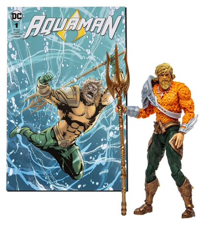 DC Comics - Aquaman Actionfigur (mit Comic) - 18cm - McFarlane Toys DC Direct Page Punchers