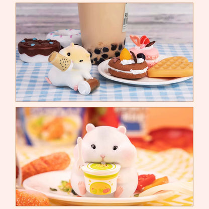 Clarke the Hamster - Foodie-Serie - Beflockte Sammelfigur - Blindbox - Einzelbox - ca. 7cm